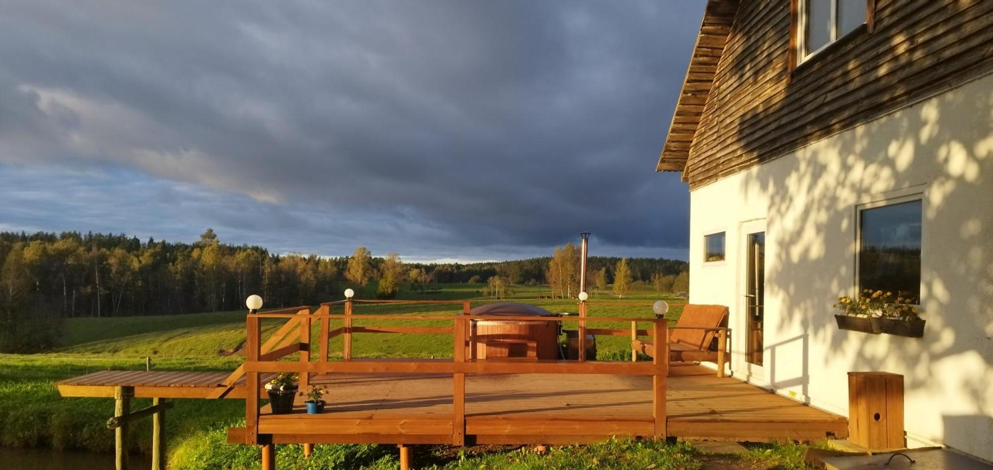 Guesthouse, Sauna & Jacuzzi In Gauja Valley - Kakukalns Straupe Ngoại thất bức ảnh